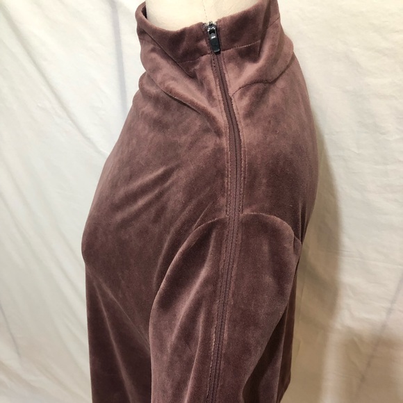 Velour turtleneck with zipper detail - Picture 3 of 3